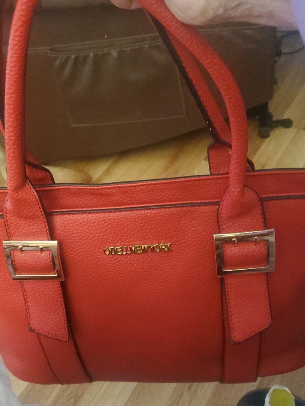 Red Tote Bag - Sleek Women's Shoulder Bag - Picture 2 of 10